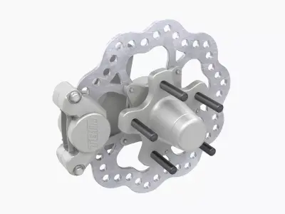 TBM Brake Disk Low-poly 3D model