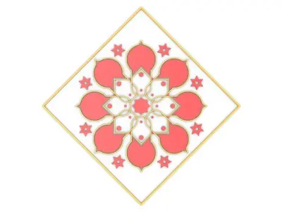Islamic Pattern 02 Free low-poly 3D model