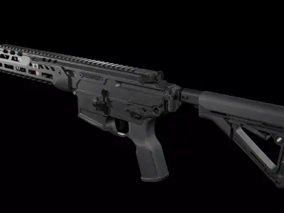 SIG Sauer CSAW MCX Spear LT Low-poly 3D model