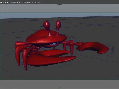 cartooncrab crab 3D model