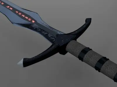 The Vindaaris Daedric Sword 3D model