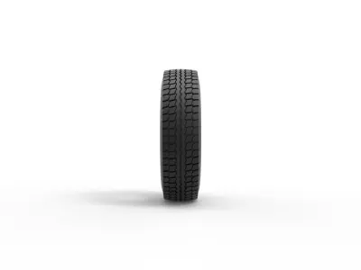 Tire of Pickup Truck Scale 1 to 25 3D print model