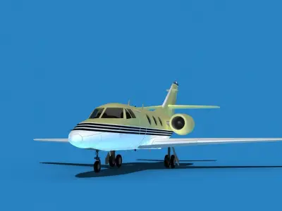 Dassault Falcon 10 V04 3D model
