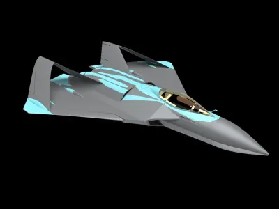 Xplane fighterjet FX 3D model