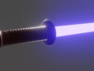 Lightsaber 3d model obj blend fbx  Low-poly 3D model