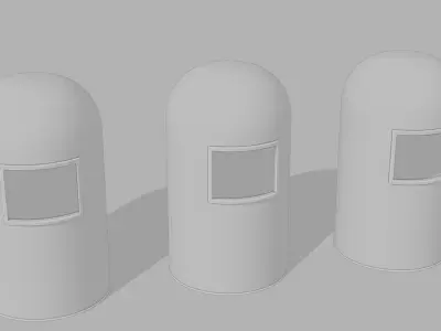 Trashbin 3D model Free low-poly 3D model