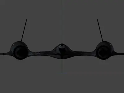 SR-71 Blackbird Reduction-0 3D model 3D model