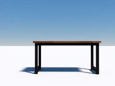 Simple Desk Free 3D model