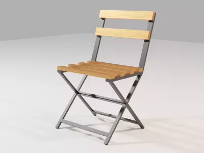 Chair folding Free 3D model purchase