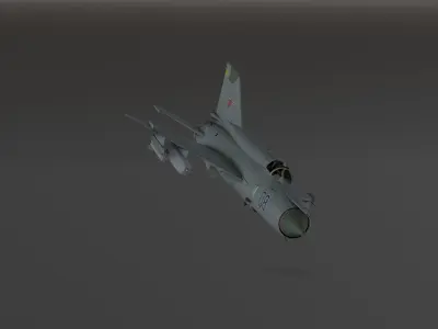 MIG 2 - Original - Photorealistic Low-poly 3D model