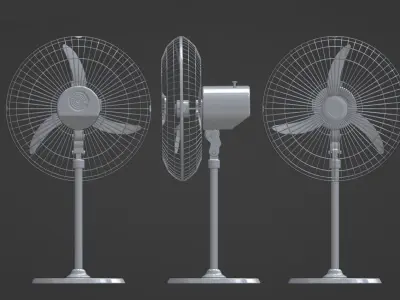 a fan Free low-poly 3D model