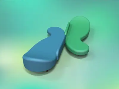Modular couch or sofa Free 3D model