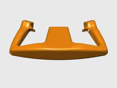 Editable Cessna 172 Yoke for flight simulator 3D print model