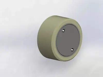 Rubber Wheel 15OD x 8 Width Free 3D model