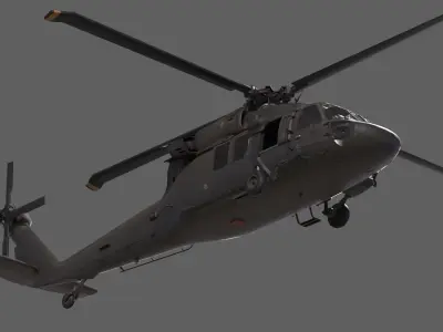 Sikorsky UH-60 Black Hawk 3D model