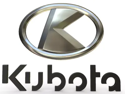 kubota logo 3D model