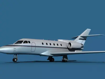 Hawker Siddley 800SR V05 3D model