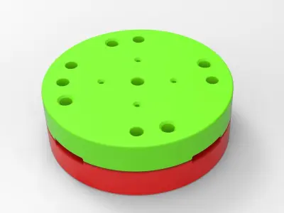 Mold for diecast military KRAZ tire VID-201 Scale 1 to 25 3D print model