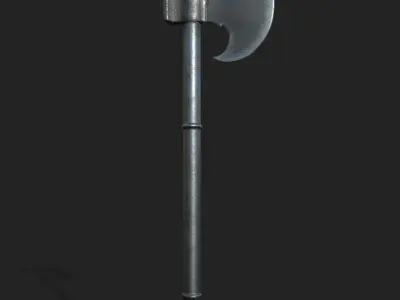 Realistic Medieval Axes Low-poly 3D model