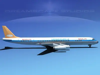 Douglas DC-8-63 Viasa 3D model