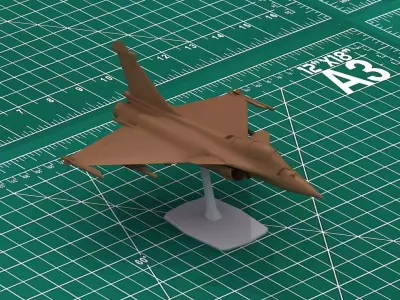 RafaleC 3D Print Model Aircraft 3D print model