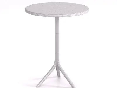 Street table 01 Low-poly 3D model