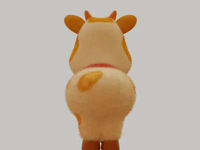 lowpoly cow animal crossing Low-poly 3D model