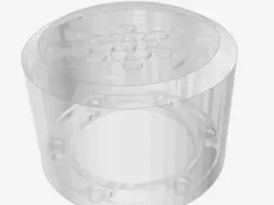 PEDESTAL TYPE-A D60 H40 F3x30deg 3D print model