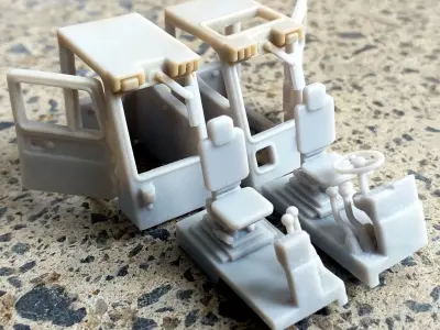 Military Forklift - 28mm Sci-Fi 3D print model