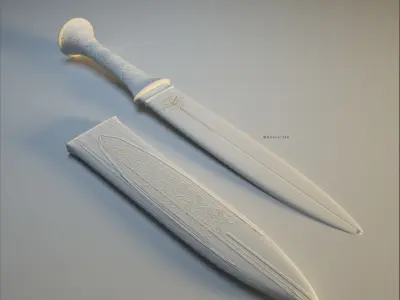 Tutankamon dagger 3D model