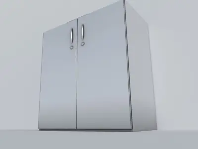 Small Cabinet Low-poly 3D model