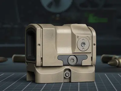 Aimpoint ACRO Sand- Replica GameReady Low-poly 3D model