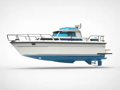 Recreational Boat 3D model
