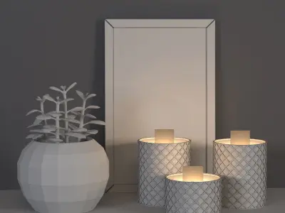 Decorative set 01 Free 3D model