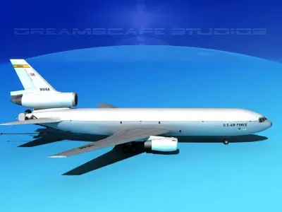 McDonnell Douglas KC-10 USAF 3 3D model