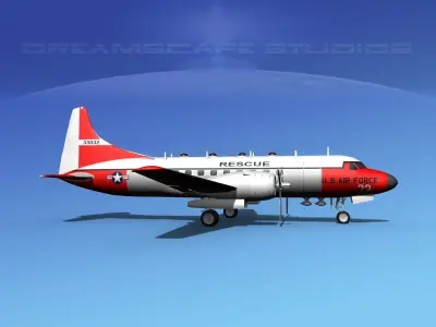 Convair T-29 USAF V02 3D model
