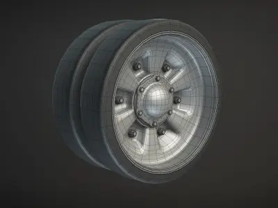 T-72 and T-90 Tank Wheels Set High-Poly 3D model