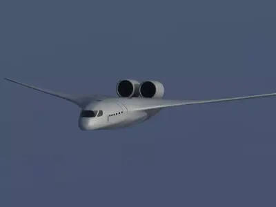 Stylized Jet Plane Low-poly 3D model