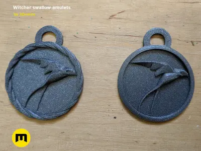 Swallow Pendant - The Witcher Free 3D print model