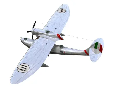 CANT Z501 Gabbiano 3D model