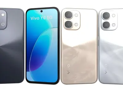Vivo Y6 5G All Colors 3D model