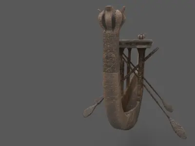Pharos Ancient Royal boat 3D model