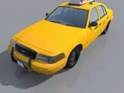 NY taxi Free 3D model