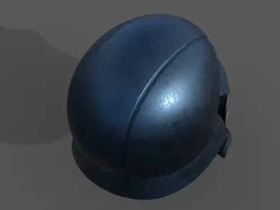Helmet scifi military combat 3d model soldier armor  Low-poly 3D model