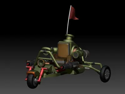 fan-art son goku jet buggy Dragon Ball Model kit 3D print model