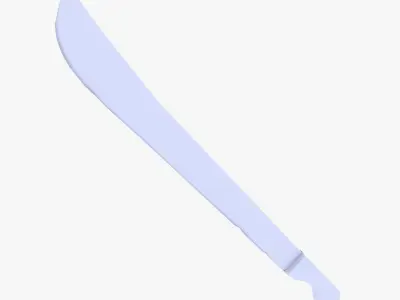 Machete low poly knife Low-poly 3D model