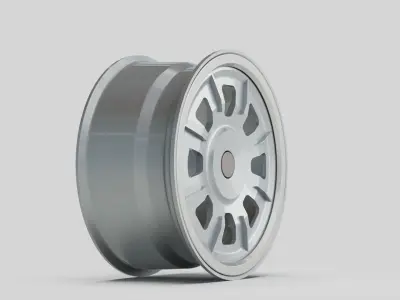 wheel rims car motor garage  3D model