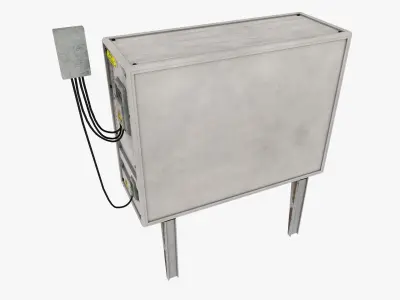 industrial air conditioner 3D model