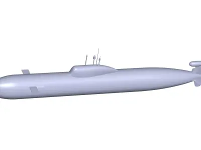 russian submarine 3D model