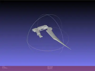 RWBY Ren Gun Basic Model 3D model